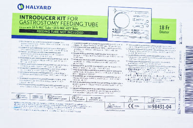 Halyard 98431-04 Introducer Kit For Gastrostomy Feeding Tube 18Fr. (x)
